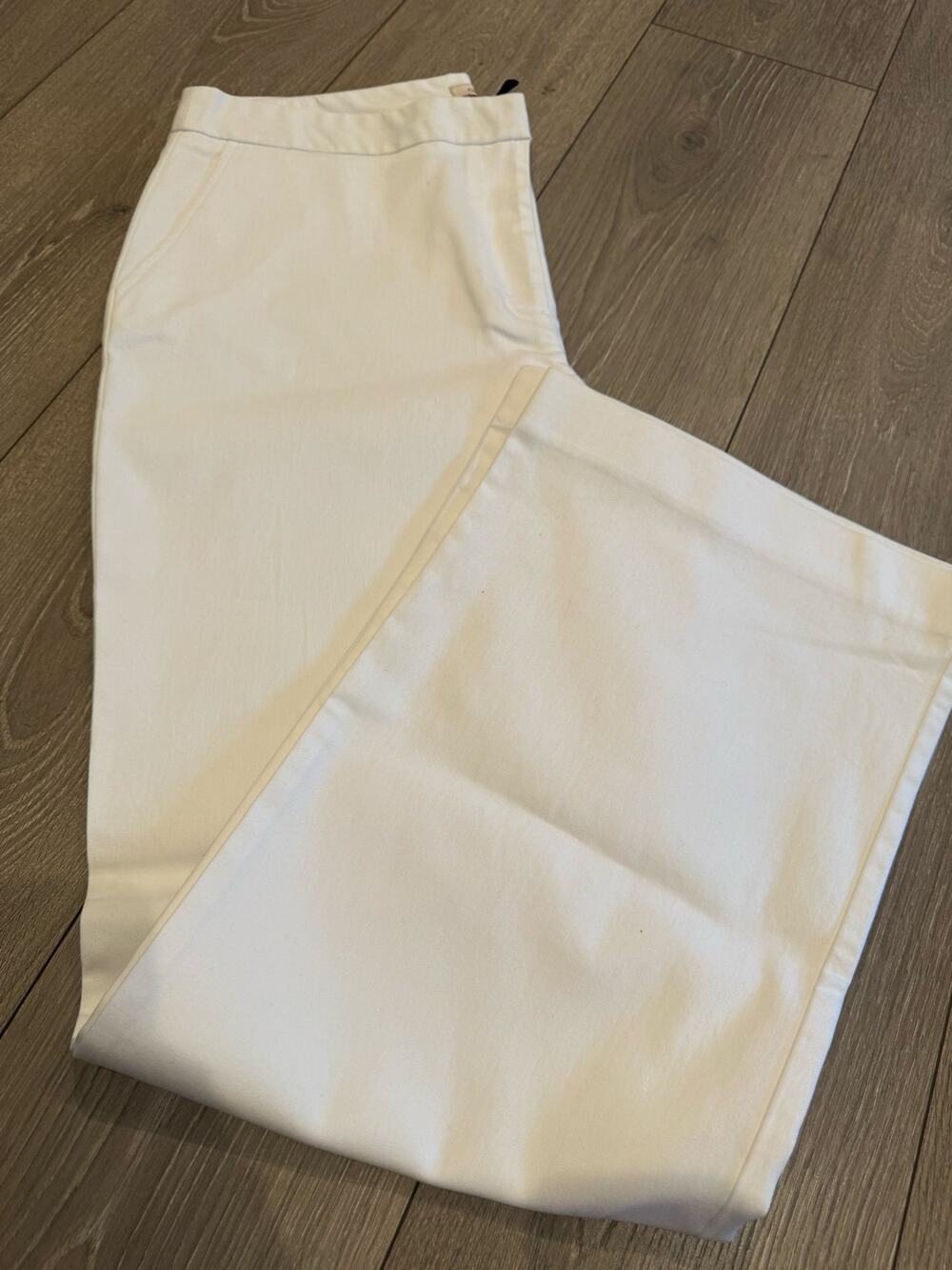 Covington White Cotton Stretch Cropped Pants Size 16